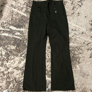 Ann Taylor Dark Green Flare Trousers